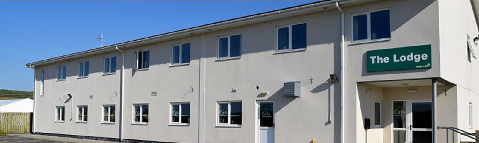 The Lodge at Ffos Las Racecourse.