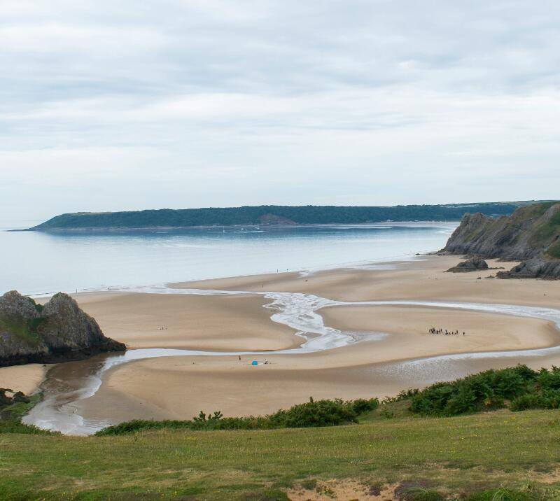 View of a welsh coast