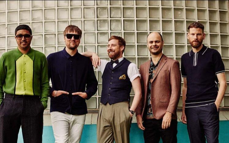 Kaiser Chiefs performing live at Ffos Las Racecourse in August 2021