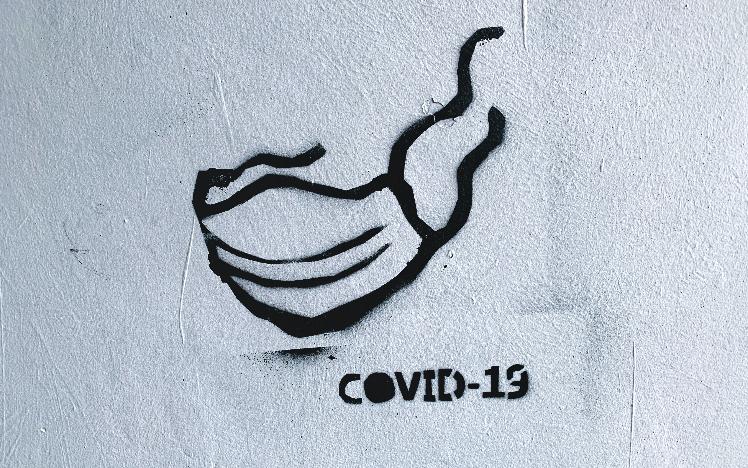 Covid 19 graffiti art