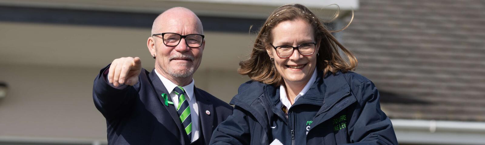 Managers at Ffos Las Racecourse watch over a race day