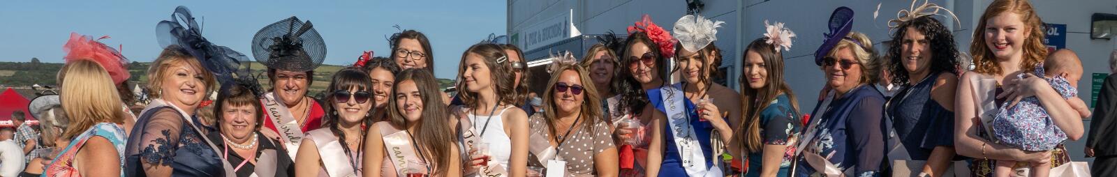 A large hen party at Ffos Las Races
